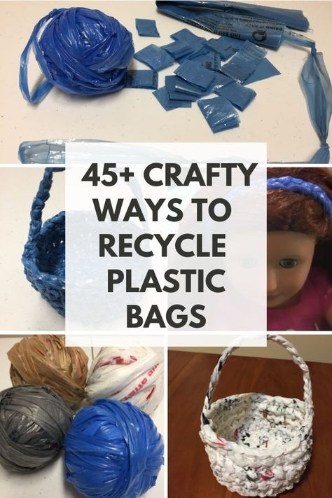 Crochet With Yarn, Plarn Projects, Plastic Bags Diy, Free Craft Supplies, Plastic Bag Crafts, Reuseable Bag, Plastic Bag Crochet, Fused Plastic, Recycling Projects