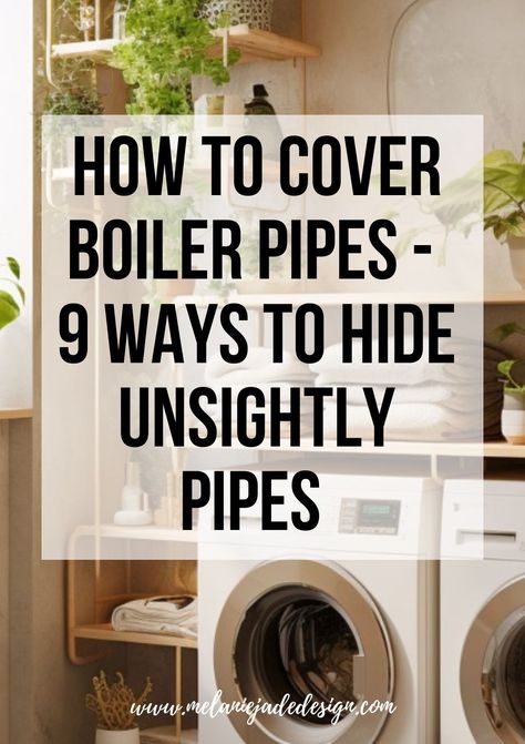 Are you looking for ways to cover boiler pipes? You've come to the right place! Boiler and central heating pipes, often made of metal or PVC, may clash with the overall interior design, especially in homes or offices with a modern, sleek, or minimalist aesthetic. Hiding A Boiler, Hide Boiler In Bathroom, Bathroom Boxing In Ideas, Hiding Plumbing Pipes On Wall, Hiding Pipes On Wall, Hide Pipes On Wall Cover Up, Boiler In Bathroom, Hide Pipes In Bathroom, Ideas To Cover Pipes On Wall