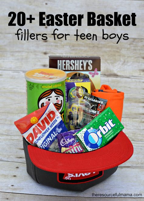 Teen Boy Easter Basket, Boy Easter Basket, Teen Easter Basket, Fun Easter Baskets, Boys Easter Basket, Easter Basket Ideas, Kids Easter Basket, Gifts For Teen Boys, Easter Basket Fillers