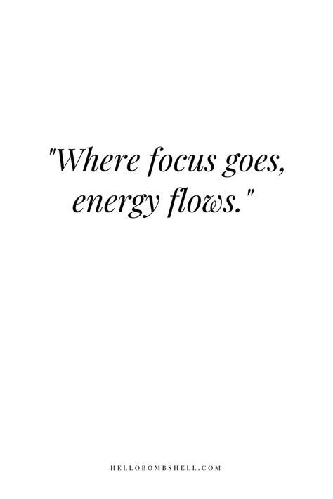 Ge Aldrig Upp, Where Focus Goes Energy Flows, Focus Goes Energy Flows, Now Quotes, Inspirerende Ord, Energy Quotes, Motivation Positive, Information Overload, Motiverende Quotes