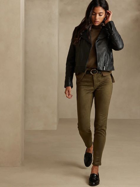 Discount Women's Clothing: Clearance | Banana Republic Factory Banana Republic Outfits, Suede Pants, Banana Republic Jeans, Banana Republic Factory, Work Wear Women, Banana Republic Pants, High Rise Pants, Premium Denim, Black Skinnies