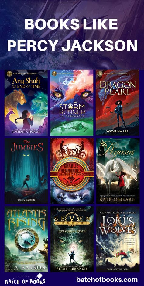 Books for fans of Percy Jackson and the Olympians! Adventure novels that Percy Jackson fans will love. Awesome and funny books like Percy Jackson by Rick Riordan. Percy Jackson reading list. | batchofbooks.com #percyjackson #rickriordan #mglit #mythology Books Like Percy Jackson, The Olympians, Adventure Novels, رعب نفسي, Fantasy Books To Read, Recommended Books To Read, Foto Tips, Rick Riordan Books, Percy Jackson Books