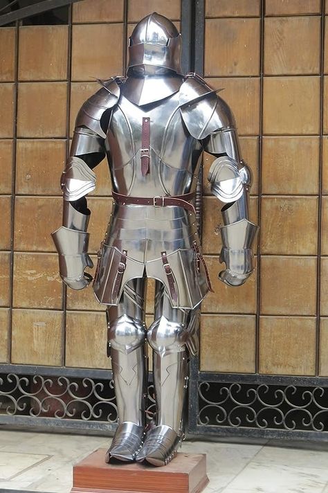 Amazon.com: NAUTICALMART Knight Full Suit of Armor Combat Ready Medieval Armour Wearable Custom Knight's Costume Statue : Sports & Outdoors Amazon Japan, Knight Suit, Handmade Halloween Costumes, Costume Armour, Halloween Suits, Armor Plate, Combat Armor, Knight Costume, Samurai Armor