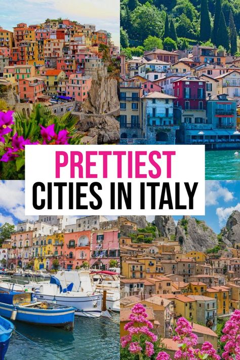 prettiest cities in italy Italy Tips, Italy Trip Planning, Italian Cities, Travel To Italy, Italy Destinations, Europe 2024, Cities In Italy, Big Cities, Birthday Trip