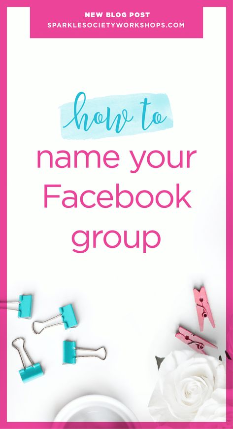 Naming the Facebook group for your small business or side hustle may seem overwhelming, but you can do it! Here are 3 key things to help you get the name that will draw new customers in. #sparklesociety #facebook #facebookgroups #sparklesocietyworkshops #socialmedia #smallbusiness #MLM #sidehustle via @sparklesocietyworkshops Beauty Facebook Group Name Ideas, Facebook Group Names Ideas, Mary Kay Group Name Ideas, Facebook Names Ideas, Mom Hobbies, Mary Kay Facebook, Boss Vibes, Group Names Ideas, Facebook Tips