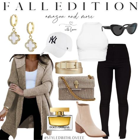 Comment “Fall” and get a link to these products send to your DMs! You need every one of these items for your fall wardrobe!! This cardigan is so cute and looks great with the white halter top and leggings. The Van Cleef earrings and ball cap go perfectly! Save and follow for more, Xo @styledwithloveee Check out link in Bio to shop my Amazon Favorites 🤍 🤍 Click on Link in my Bio 🤍 Click on Shop my LTK 🤍 Click on this look and shop! * * * * * #fashion #style #outfits #outfitideas #outfit... Van Cleef Earrings, Fall Fashion Outfit Ideas, Fashion Style Outfits, Fashion Outfit Ideas, White Halter Top, Amazon Favorites, Van Cleef, Fall Fashion Outfits, Style Outfits