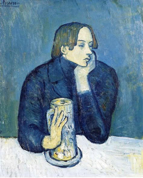 Picasso Blue Period, Cubist Portraits, Picasso Portraits, Picasso Blue, Cubist Movement, Pablo Picasso Art, Pablo Picasso Paintings, Picasso Paintings, Spanish Art