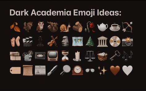 Dark Academia Aesthetic Usernames, Dark Academia Matching Icons, Dark Academia Pfp Icon, Dark Academia Selfie Ideas, Dark Academia Usernames For Instagram, Dark Academia Emojis, Dark Academia Personality, Dark Academia Usernames, Dark Academia Names