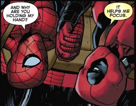 Spider Man Quotes, Spiderman Funny, All Spiderman, Deadpool X Spiderman, Deadpool Comic, Deadpool And Spiderman, Spiderman Comic, Comic Panels, Spiderman Art