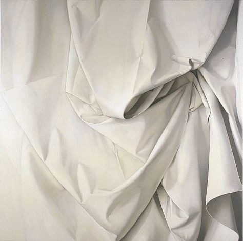 Alison Watt.  Oil on a massive canvas.  Alison Watt does “fabric painting.” She paints on canvas but her subject matter is cloth. Alison Watt, Gallery Of Modern Art, Scottish Art, Scottish Artists, A Level Art, Grand Art, Portrait Gallery, Still Life Painting, College Art