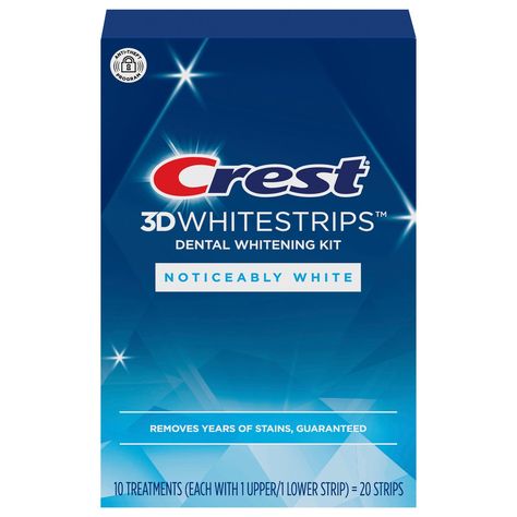 Crest 3D Whitestrips Dental Whitening Kit - Shop Whiteners at H-E-B Crest Whitening Strips, Getting Braces, Crest 3d White, Loose Tooth, Teeth Whitening Strips, White Smile, Stained Teeth, Natural Teeth Whitening, Whitening Kit