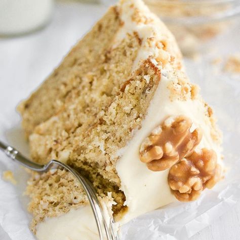 This Maple Walnut Cake with Maple Cream Cheese Frosting is my way of welcoming in the best season of the year…it’s 3 layers of fluffy maple cake with an irresistible maple buttercream. If you don’t snack on the leftovers for breakfast, you aren’t human ;) grab a clickable link to the recipe in my bio https://theviewfromgreatisland.com/maple-walnut-cake-with-maple-cream-cheese-frosting-recipe/ . . . #feedfeed #cake #dessertoftheday #cakesofinstagram #maplecake #maplewalnut #fallfood #foodgawker Maple Walnut Cake, Maple Walnut Ice Cream, Walnut Ice Cream, Maple Cream Cheese Frosting, Ice Box Cake, Maple Cake, Maple Buttercream, Maple Cream Cheese, Oat Smoothie