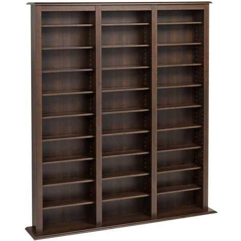 Media Storage Cabinet, Media Shelf, Dvd Storage, Storage Towers, Media Storage, Media Cabinet, Composite Wood, Furniture Outlet Stores, Adjustable Shelves