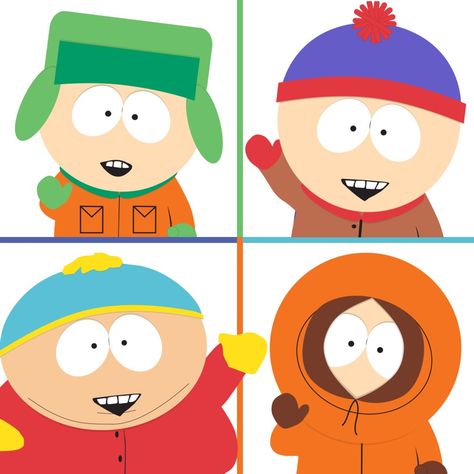 Southpark Painting Easy, Southpark Characters Drawing, South Park White Background, South Park Widget Ideas, South Park Painting Ideas, South Park Printables, South Park Characters Image, Southpark Widgets, South Park Birthday Party Ideas