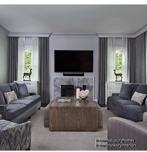 Elegant Modern Living Room Inspiration, Modern Tv Room, Modern Apartment Living Room, Living Tv, Accent Walls In Living Room, Living Room Design Inspiration, Lounge Design, Living Room Windows, Living Room Tv Wall