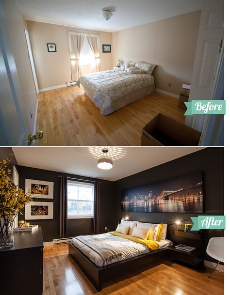 Bedroom Makeover Before And After, Diy Casa, Awesome Bedrooms, Remodel Bedroom, After Photos, Bed Cover, Design Case, Home Staging, Bedroom Makeover