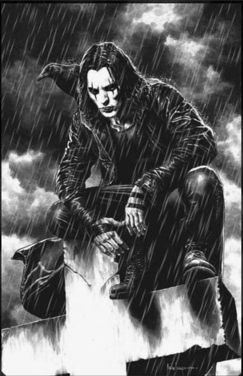 Crows Artwork, Crow Movie, Crow Art, Horror Movie Art, The Crow, Gothic Art, A Drawing, Movie Art, Horror Art