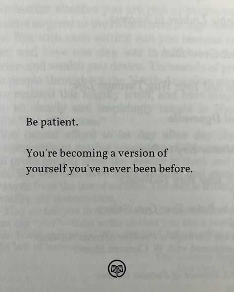 Be patient ✨ ➡️ Which photo is your favorite? Take what you need & share the rest 🙏🏽 Support the creator of this page: link in bio 🫶🏽 Book Quotes To Live By, Motivation Quotes From Books, Supportive Things To Say, Words To Live By, Inspirational Book Quotes, Quotes About Motivation, Good Words, Tiny Quotes, Take What You Need