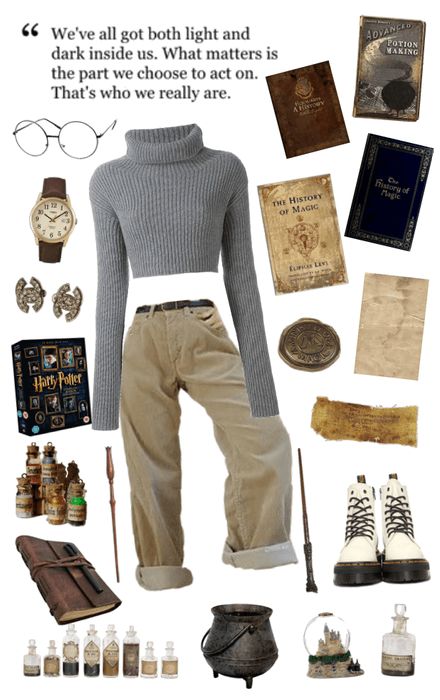 Hogwarts Outfit | ShopLook Hufflepuff Outfit, Pants Dark Academia, Fashion Dark Academia, Dark Academia Fashion Pants, Hogwarts Outfits, Dark Academia Outfits, Estilo Dark, Fashion Dark, Academia Outfits