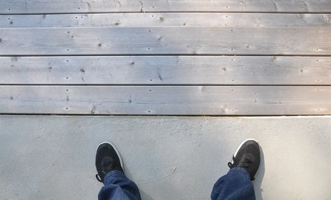 Concrete To Deck Transition, Wood Deck Steps, Concrete Terrace, Life Of An Architect, Cabin Deck, Deck Steps, Wooden Terrace, Front Deck, Backyard Inspiration