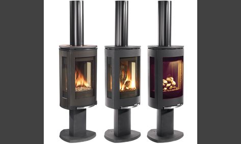 Gas Wood Stove Fireplace, Modern Gas Stove Fireplace, Freestanding Propane Fireplace, Natural Gas Freestanding Fireplace, Propane Stoves Free Standing, Propane Fireplace Indoor Freestanding, Indoor Propane Fireplace, Jotul Gas Stove, Free Standing Gas Fireplace Ideas