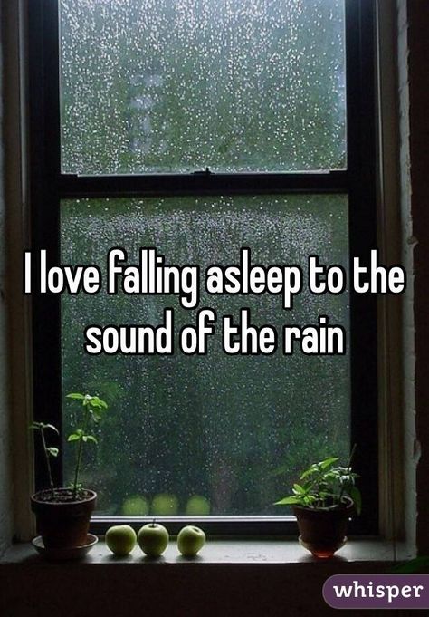 "I love falling asleep to the sound of the rain " Rainy Day Quotes, Rain And Thunder Sounds, Relaxing Rain Sounds, The Sound Of Rain, Rain Sounds For Sleeping, Rain Quotes, Rain Pictures, Massage Pillow, I Love Rain