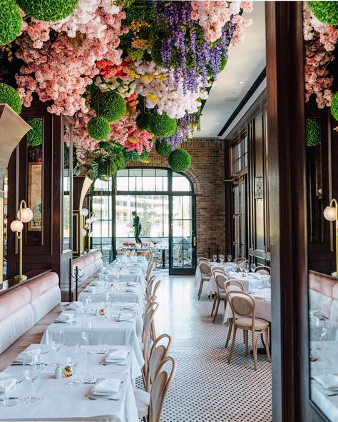 Felicitations, Annabelle! ✨ Excited to share that one of our latest projects with @berghospitality in @annabellebrasserie was recognized by the Houston Business Journal with a Landmark Award last week in the Restaurant Category! Annabelle blends Parisian café charm with European fine dining, highlighted by a unique botanical ceiling that changes with the seasons. The restaurant exudes a timeless ambiance with antique fixtures and intimate opera booths rounding out 7 different dining experie... European Fine Dining, Botanical Ceiling, Antique Fixtures, Cottage Restaurant, Texas Design, Houston Interior Designers, Parisian Cafe, Romantic Restaurant, Restaurant Concept