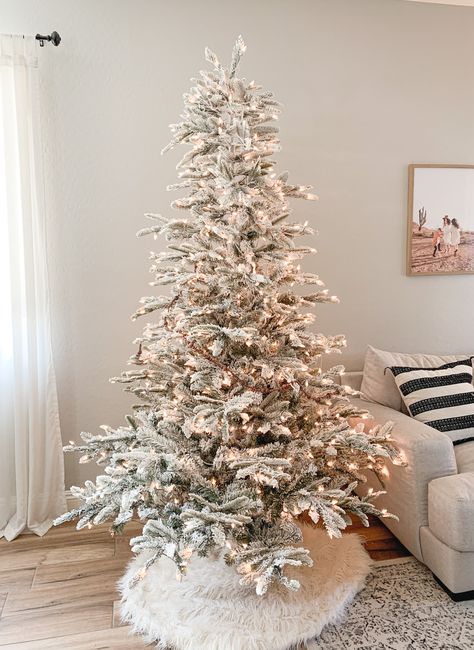 7 1/2 ft. Pre-lit Aspen Green Fir … curated on LTK Berkshire Flocked Spruce Pre-lit Christmas Tree - 7 1/2', Aspen Christmas Tree, Mini Christmas Tree Decorations, Slim Artificial Christmas Trees, Pre Lit Christmas Tree, Christmas Tree Decorations Diy, Christmas Tours, Christmas Mantle, Christmas Inspo