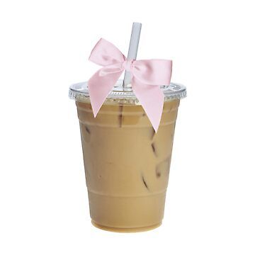 "iced coffee" Sticker for Sale by ilonaloves | Redbubble Pink Iced Coffee Aesthetic, Iced Coffee Emoji, Custom Iphone Stickers, White Emoji, Iced Coffee Sticker, Pink Hello Kitty Wallpaper Iphone, Custom Emojis, Coffee Sticker Design, Apple Emojis