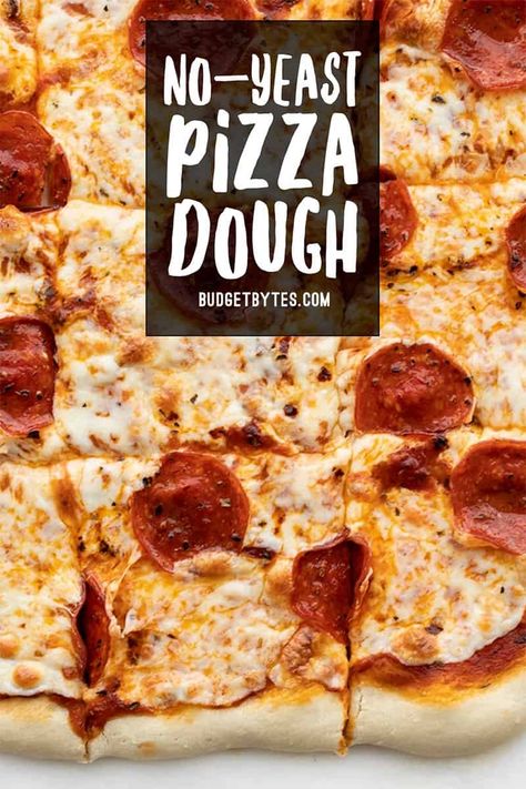 Yeastless Pizza Dough, Yeastless Bread Recipes, Dough No Yeast, Yeastless Bread, Yeast Pizza Dough, No Yeast Pizza Dough, Easy Dough, Pizza Dough Recipe Easy, Easy Pizza Dough