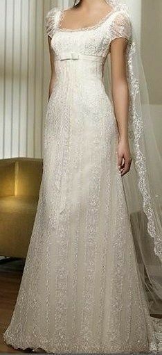 Wedding Dresses Empire, Empire Waist Wedding Dress, Empire Wedding Dress, Pretty Wedding Dresses, Dream Wedding Ideas Dresses, A Wedding Dress, Fairytale Dress, Glam Dresses, Wedding Dress Inspiration