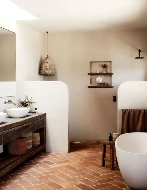 20+ Breathtaking Spanish Bathrooms Australian Homestead, Spanish Style Bathrooms, Spanish Bathroom, Sustainable House Design, Sustainable House, Timeless Bathroom, Bad Inspiration, Dream Living, Bathroom Renos