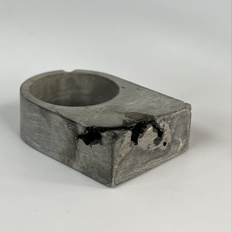 Concrete ring with imperfect texture, light weighted unique concrete rings. Minimal design, modern and unique jewelry Cement Jewelry, Concrete Ring, Concrete Jewelry, Mens Rings, Heavy Chain, Men's Rings, Minimal Design, Modern Jewelry, Jewelry Inspiration