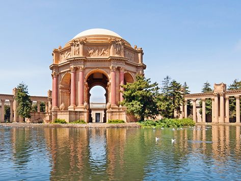 San Francisco Palace Of Fine Arts, Palace Of Fine Arts San Francisco Wedding, Palace Of Fine Arts San Francisco, San Francisco Rooftop, Beaux Arts Architecture, Traveling Destinations, San Francisco Architecture, Trip List, To Do In San Francisco