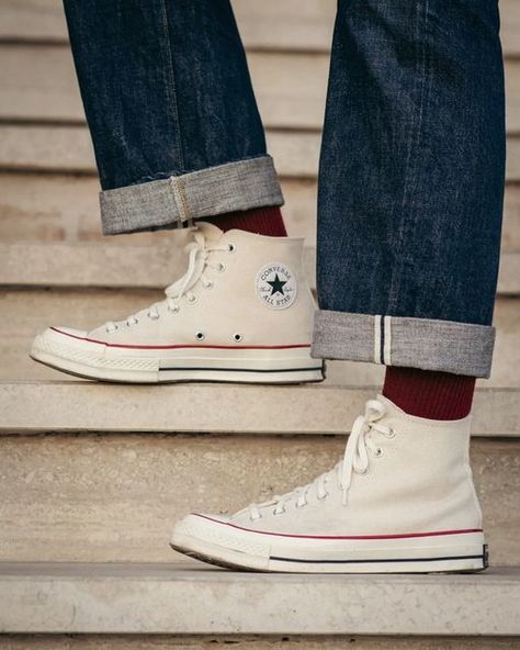 Converse Parchment, Converse Chuck 70 Outfit Men, Converse Chuck 70 Outfit, Chuck 70 Outfit Men, Chuck 70 Outfit, Rugged Menswear, Saranda Albania, Converse Shoes Men, Chuck Taylor 70s