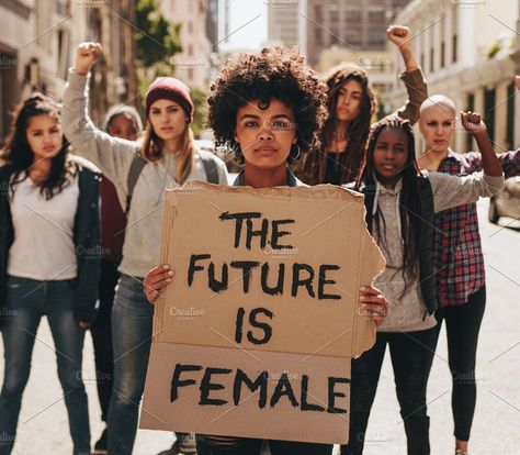 Protesting for women empowerment by Jacob Lund on @creativemarket Girls Support Girls, Women Empowerment Quotes, Womens March, Female Empowerment, Woman Business Owner, Empowerment Quotes, Women’s Rights, Womens Rights, Inspirational Women