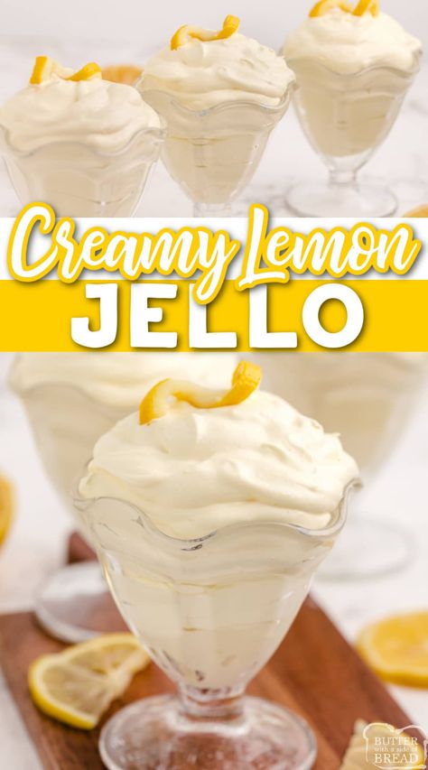 Smooth Food Recipes, Dairy Free Jello Desserts, Soft Desserts For Elderly, Coolwhip Pudding Fluff, Fluff Desserts Cool Whip, Pudding Cool Whip Dessert, Pudding And Cool Whip Dessert, Fluffy Jello, Lemon Fluff Dessert