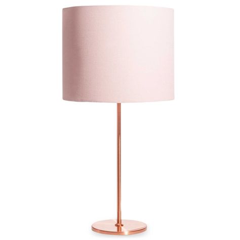 Rose Gold Lamp Shade, Ikea Deco, Rose Gold Lamp, Rose Gold Bedroom, Pink Lamp, Bedroom Bliss, Gold Bedroom, Copper Lamps, Lampe Decoration