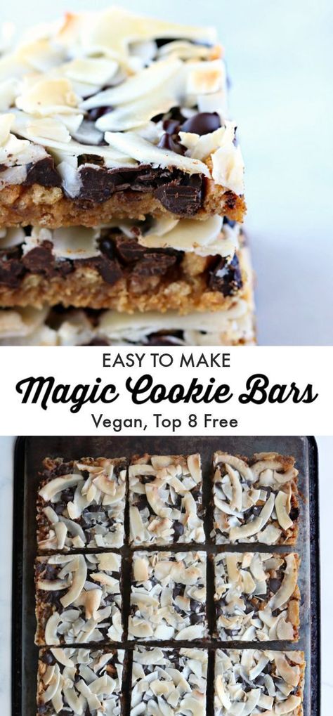 Healthy Vegan Dessert, Vegan Dessert Bars, Cheesecake Vegan, Magic Cookie Bars, Cookies Healthy, Vegan Cookies Recipes, Easy Vegan Dessert, Vegan Bar, Desserts Vegan