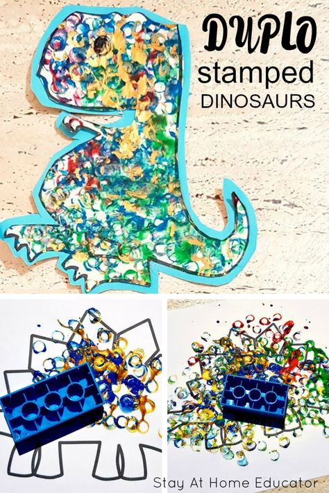 Dinosaur Art Projects, Dinosaur Crafts Preschool, Crafts Kindergarten, Dinosaur Theme Preschool, Dinosaur Activities Preschool, Dinosaurs Preschool, Dinosaur Activities, Dinosaur Crafts, Daycare Crafts