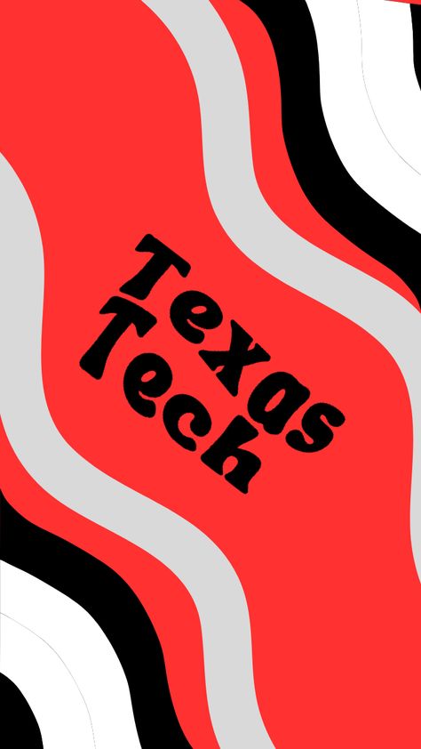 Texas Tech Aesthetic Wallpaper, Texas Tech Aesthetic, Texas Tech Wallpaper, Texas Tech Logo, Groovy Wallpaper, Senior Poster, Dorm Paintings, College Canvas, Senior Posters