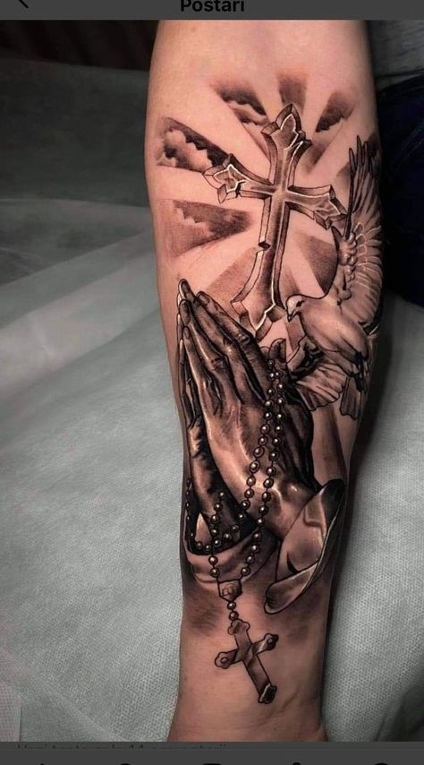 Christian Leg Sleeve Tattoos For Women, Tattoo Ideas For Men God, Love Tattoos For Men, Tattoo For Leg, Catholic Tattoos For Men, Tattoos Men Sleeve, Jesus Hand Tattoo, Tato Joker, Man Tattoo Ideas