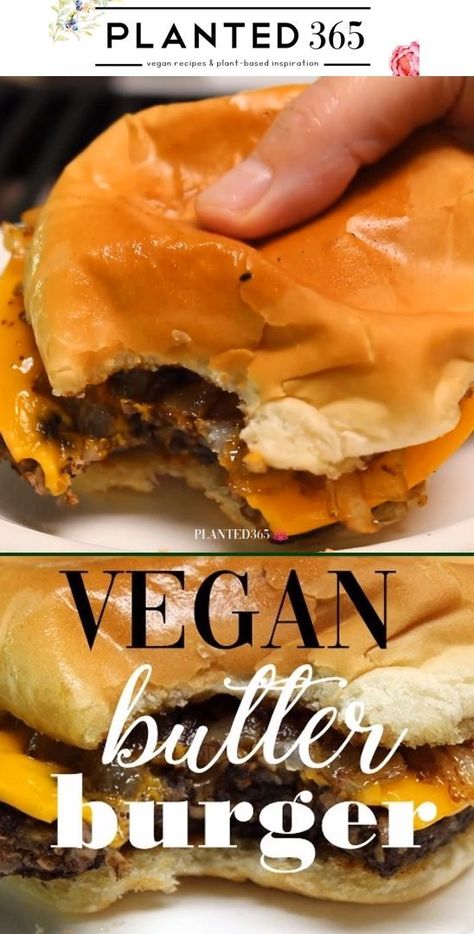 Butter Burger, Resep Vegan, Resep Burger, Butter Burgers, Plat Vegan, Pasta Vegetariana, Vegan Recipes Plant Based, Resep Diet, Vegan Burger