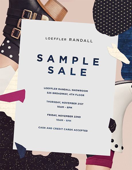 Sample Sale Poster, Modern Flats, Edm Ideas, Newsletter Inspiration, Banners Design, Email Ideas, Digital Banners, Loeffler Randall Shoes, Fashion Layout