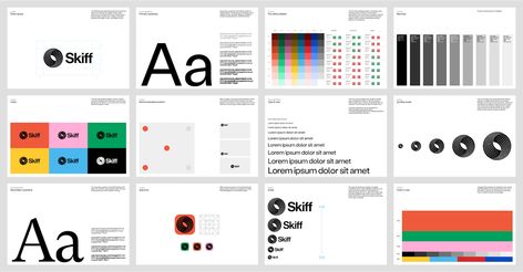 Skiff Brand Guidelines Typography, Document Design, Jordan Taylor, Brand Manual, Cool Color Palette, Strategy Design, Presentation Ideas, Brand Refresh, Branding Design Packaging