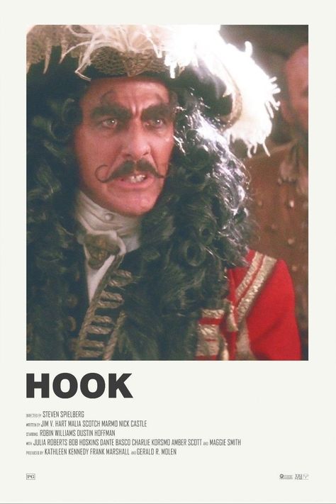 Hook The Movie, Hook Poster, Hook Movie, Hook 1991, Movie Polaroids, Minimalist Movie Posters, Iconic Movie Posters, Tv Posters, Film Posters Minimalist