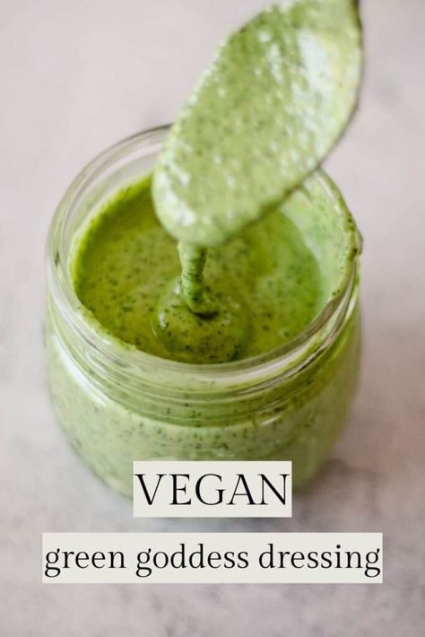 Vegan Green Goddess Dressing, Vegan Green Goddess, Garlic Salad Dressing, Goddess Dressing Recipe, Lemon Water Health Benefits, Green Goddess Salad Dressing, Lemon Juice Benefits, Candida Recipes, Garlic And Olive Oil