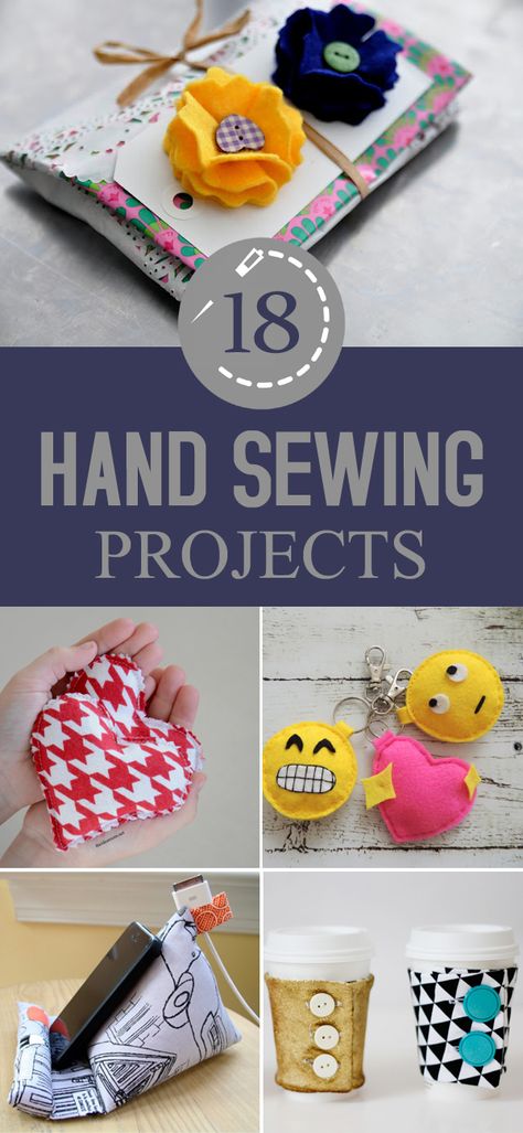 18 Easy Hand Sewing Projects Fat Quarter Projects, Hand Sewing Projects, Beginner Sewing Projects Easy, Sewing Projects For Kids, Leftover Fabric, Sewing Projects For Beginners, Easy Sewing Projects, Diy Couture, Sewing For Beginners