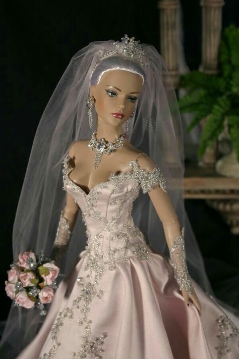 Pink Wedding Gowns, Barbie Bridal, Barbie Wedding Dress, Wedding Doll, Barbie Mode, Barbie Bride, Marie Osmond, Chic Chic, Barbie Wedding