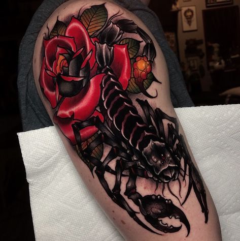 Clock Tattoo Sleeve, Scorpion Tattoos, Scorpio Zodiac Tattoos, Scorpio Art, Christ Tattoo, Scorpio Tattoo, Wicked Tattoos, Scorpion Tattoo, Zodiac Tattoos